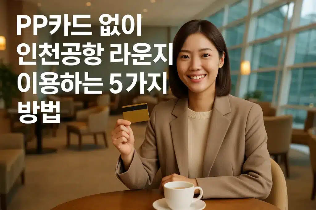 PP카드 없이 인천공항 라운지 이용하는 5가지 방법